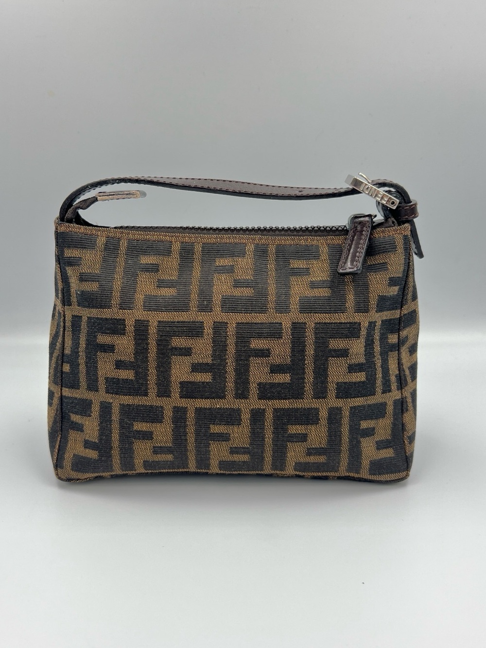 Fendi Brown & Black Zucca Toiletry Pouch